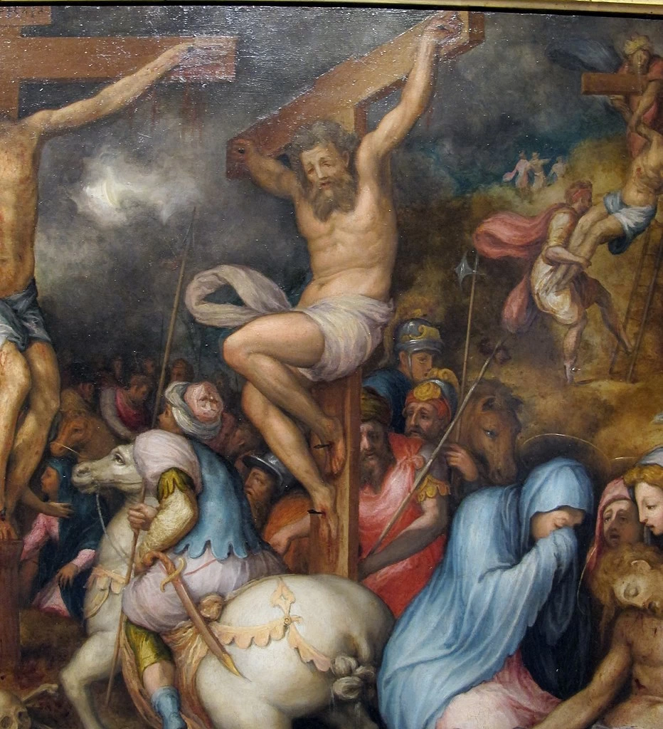 Passione di Cristo. Crocifissione - Museo civico (Prato), dettaglio 3